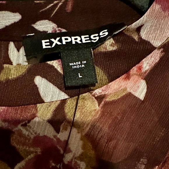 Express Ruched Ruffle Mini Dress - Picture 3 of 11